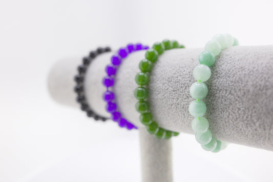 8mm Light Green Round Gemstone