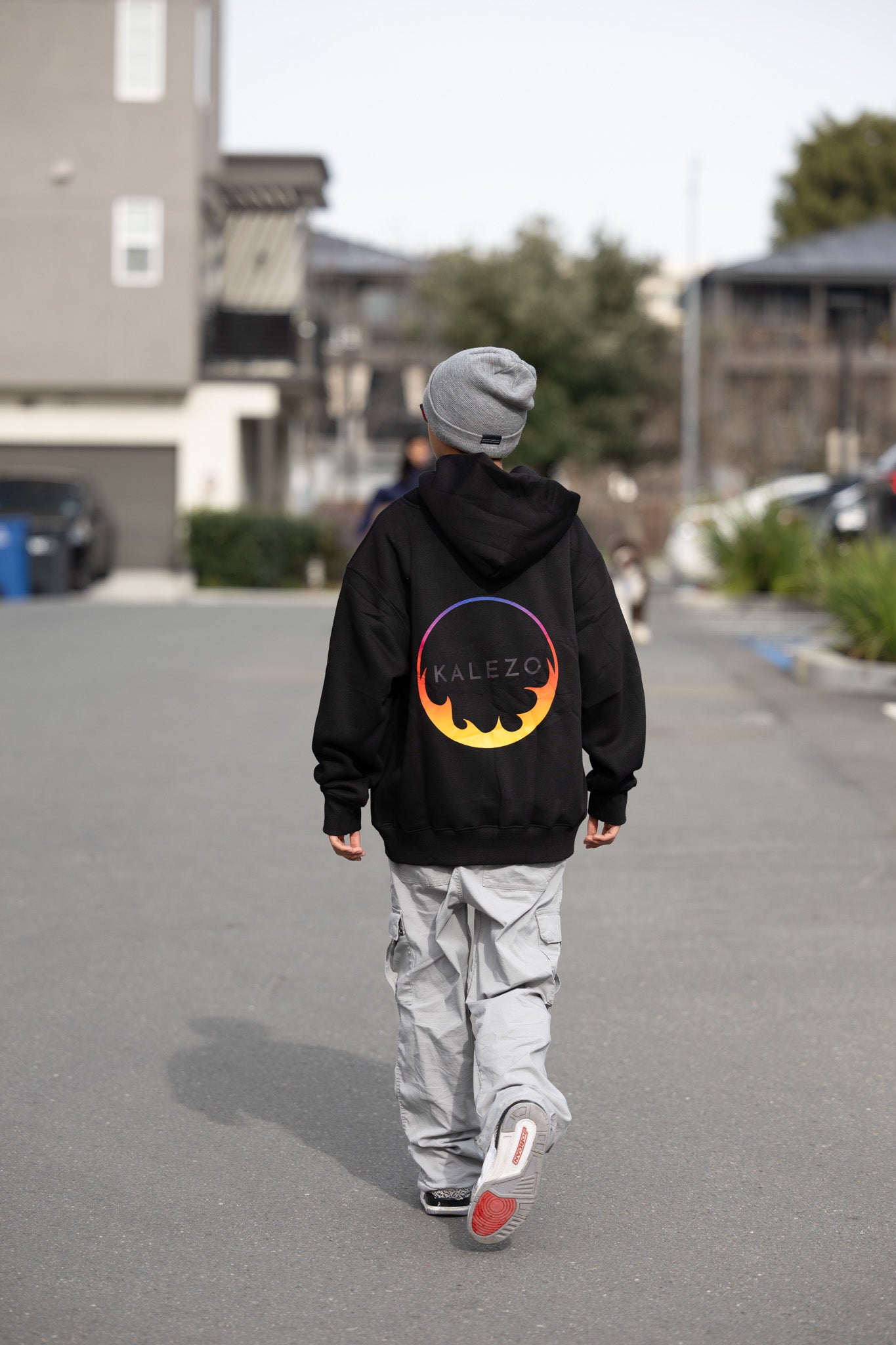 Black Oversized Pullover Hoodie
