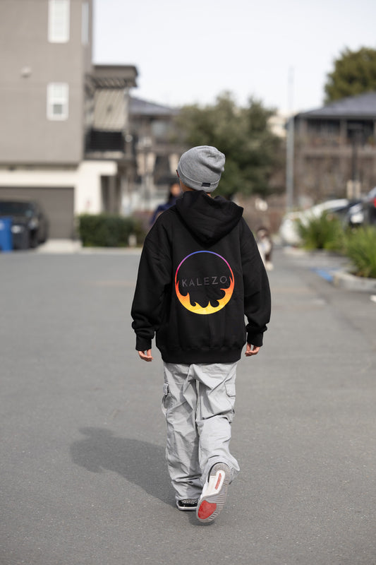 Black Oversized Pullover Hoodie