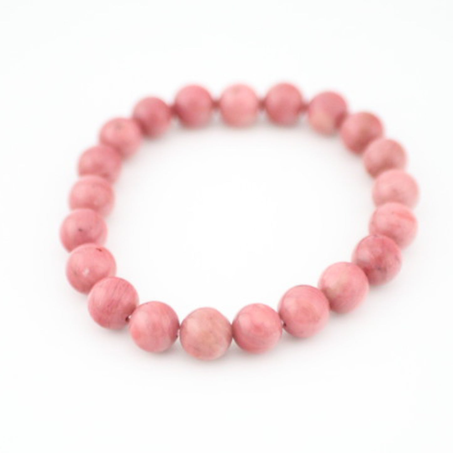 Natural Rhodochrosite Gemstone Round Beads