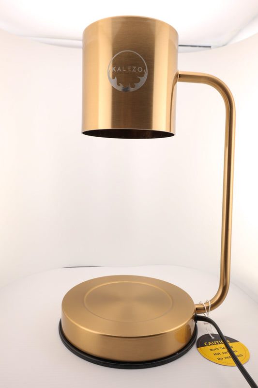 Gold Dimming Bedside Candle Warmer Lamp with included Bulb