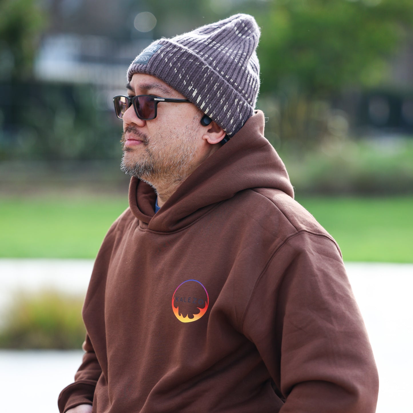 Brown Oversized Pullover Hoodie