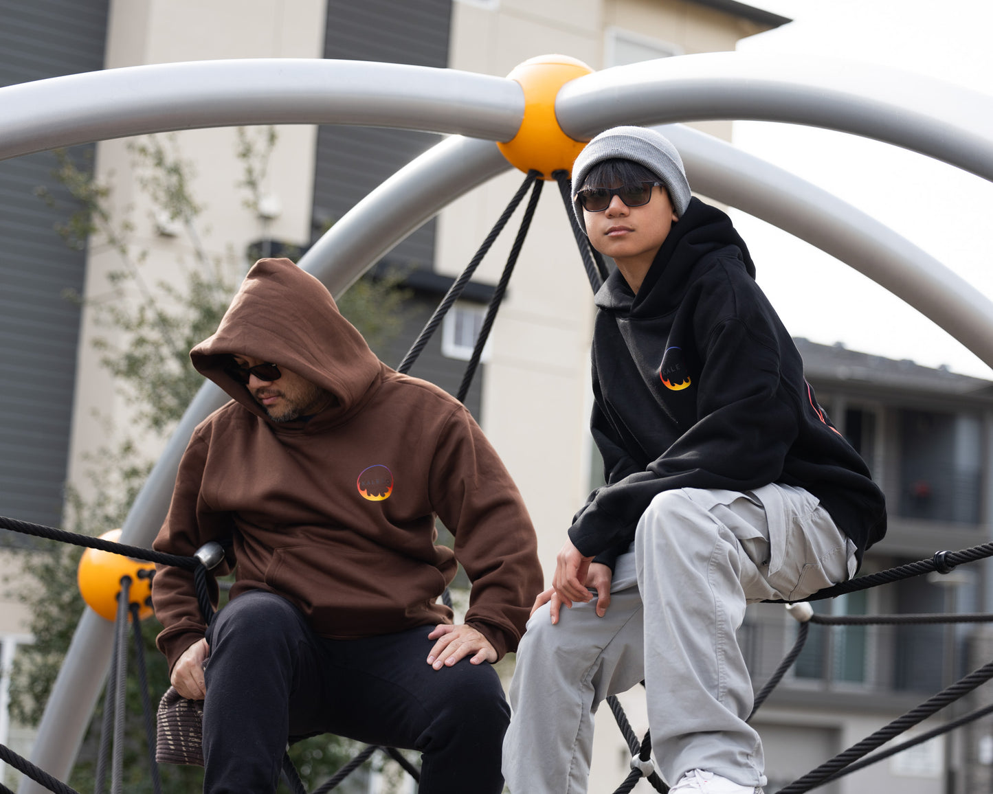 Brown Oversized Pullover Hoodie