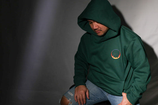 Green Oversized Pullover Hoodie