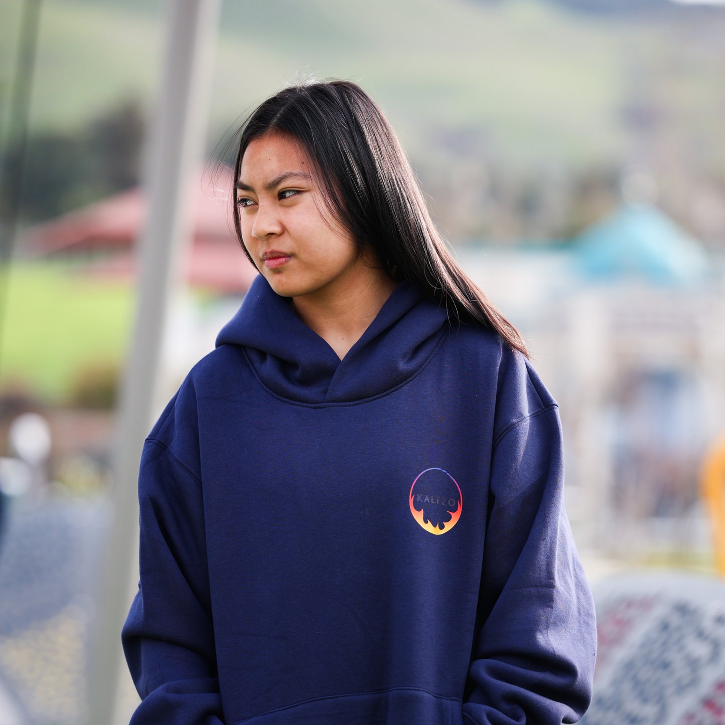 Navy Oversized Pullover Hoodie