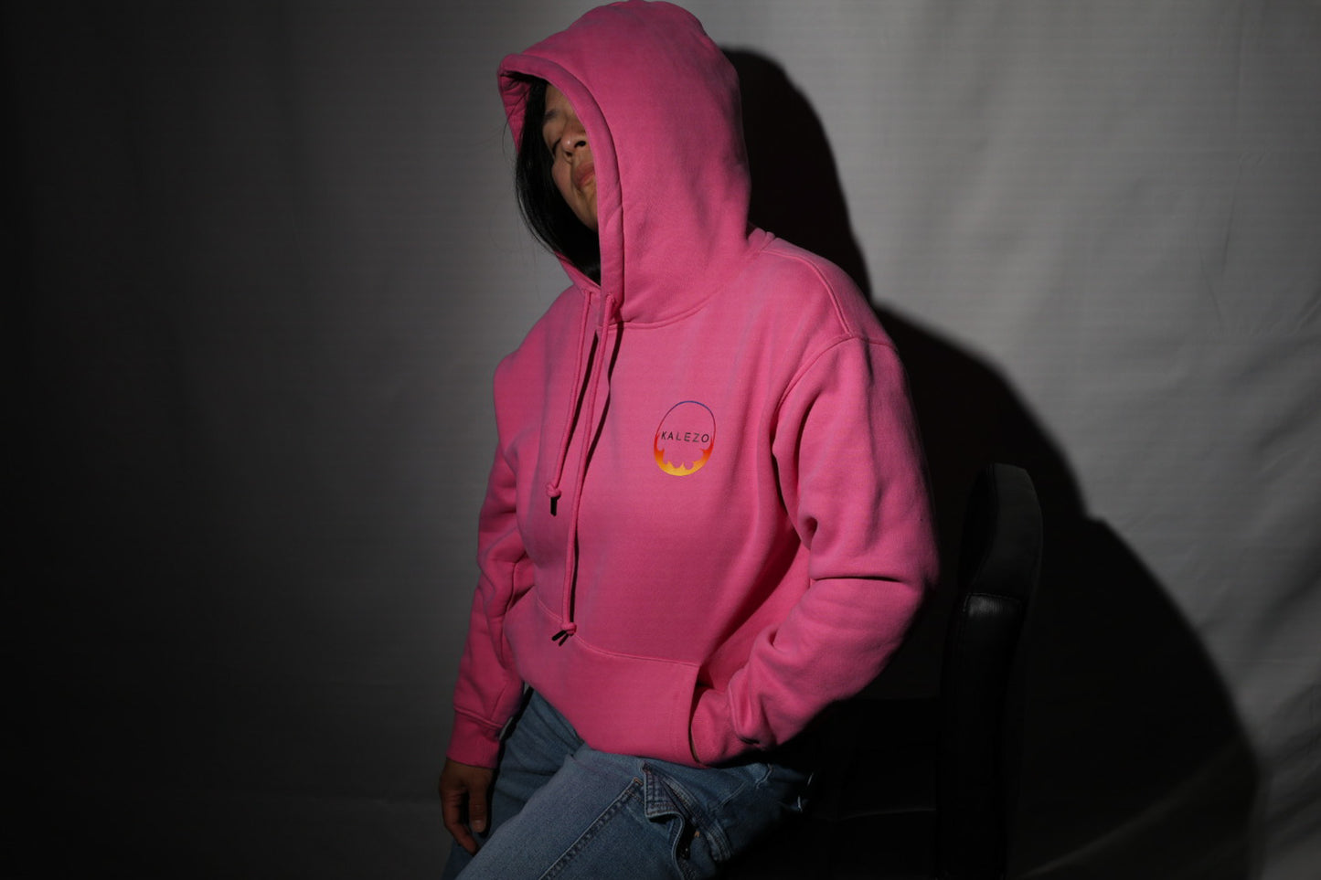 Pink Oversized Pullover Hoodie